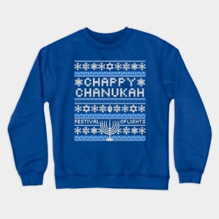 Chappy Chanukah Sweater Crewneck Sweatshirt